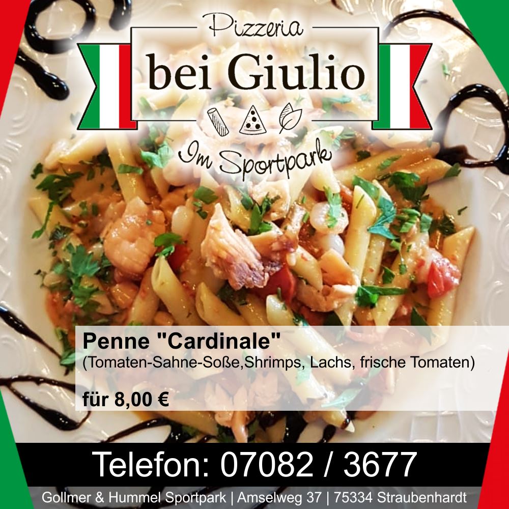 Tagesessen Penne "Cardinale"